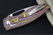 TRM Knives BULLDOG Rev. B - Pop Camo Carbon Fiber Handle  / Magnacut Steel / Tumbled Finish - Northwest Knives