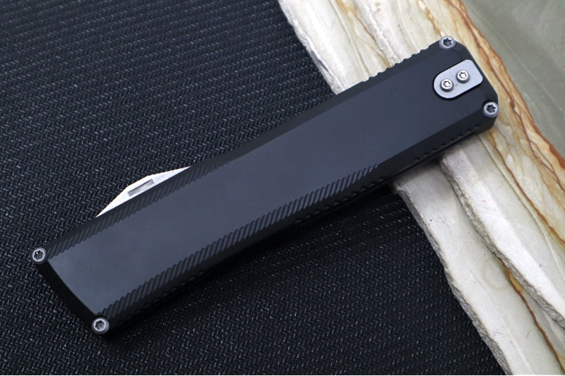 Axial Knives SHIFT V_3 OTF - Black Anodized Aluminum Handle & Stonewashed Hardware / Stonewashed Dagger Blade / CPM-Magnacut Steel - Northwest Knives