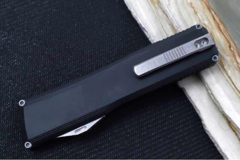 Axial Knives SHIFT V_3 OTF - Black Anodized Aluminum Handle & Stonewashed Hardware / Stonewashed Dagger Blade / CPM-Magnacut Steel - Northwest Knives