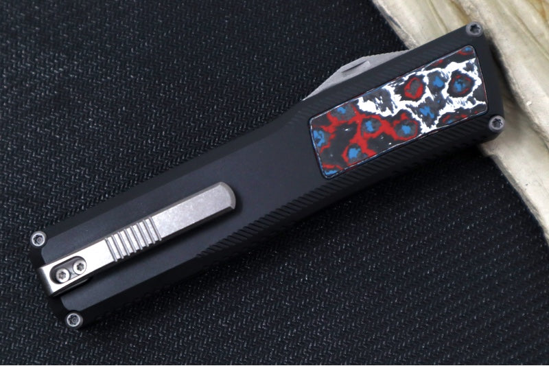 Axial Knives SHIFT V_3 OTF - Black Anodized Aluminum Handle & Nebula Inlays / Stonewashed Hardware / Stonewashed Clip Point Blade / CPM-Magnacut Steel - Northwest Knives