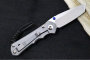 Chris Reeve Knives Small Inkosi Glass Blasted - Plain Titanium Handle / Tanto Blade / CPM-Magnacut Steel SIN-1130 - Northwest Knives