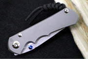 Chris Reeve Knives Small Inkosi Glass Blasted - Plain Titanium Handle / Tanto Blade / CPM-Magnacut Steel SIN-1130 - Northwest Knives