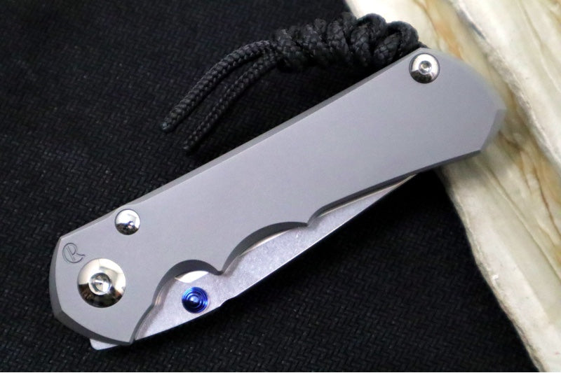 Chris Reeve Knives Small Inkosi Glass Blasted - Plain Titanium Handle / Tanto Blade / CPM-Magnacut Steel SIN-1130 - Northwest Knives