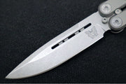 Benchmade Laro 82 Balisong Butterfly Knife - CPM-Magnacut Steel / Drop Point Blade / Billet Titanium Handle / Boltaron Sheath - Northwest Knives