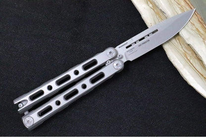 Benchmade Laro 82 Balisong Butterfly Knife - CPM-Magnacut Steel / Drop Point Blade / Billet Titanium Handle / Boltaron Sheath