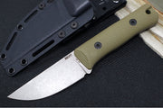 Reiff Knives Rut Hunting Knife - OD Green G10 Handle / CPM-Magnacut Steel / Straight Back Blade / Black Kydex Sheath - Northwest Knives