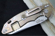 Rick Hinderer Knives XM-18 - Tri Way Pivot- 3.5" Sheepsfoot Blade / Stonewash Finish / Red G-10 Handle / Stonewashed Bronze Finished Frame / CPM-S45VN Steel - Northwest Knives