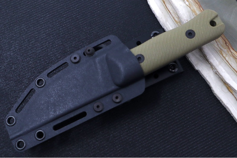 Reiff Knives Rut Hunting Knife - OD Green G10 Handle / CPM-Magnacut Steel / Straight Back Blade / Black Kydex Sheath - Northwest Knives