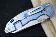 Rick Hinderer Knives XM-18 - Tri Way Pivot- 3.5" Sheepsfoot Blade / Stonewash Finish / Blue G-10 Handle / Stonewashed Blue Finished Frame / CPM-S45VN Steel - Northwest Knives