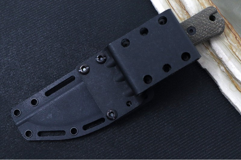 Reiff Knives Rut Hunting Knife - Green Canvas Micarta Handle / CPM-Magnacut Steel / Straight Back Blade / Black Kydex Sheath - Northwest Knives