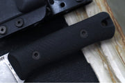 Reiff Knives Rut Hunting Knife - Black Canvas Micarta Handle / CPM-Magnacut Steel / Straight Back Blade / Black Kydex Sheath - Northwest Knives