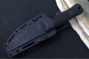 Reiff Knives Rut Hunting Knife - Black Canvas Micarta Handle / CPM-Magnacut Steel / Straight Back Blade / Black Kydex Sheath - Northwest Knives