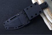 Reiff Knives Rut Hunting Knife - Black Canvas Micarta Handle / CPM-Magnacut Steel / Straight Back Blade / Black Kydex Sheath - Northwest Knives