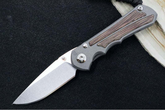 Chris Reeve Knives Small Inkosi - Natural Canvas Micarta Inlays / Drop Point Blade / CPM-Magnacut Steel SIN-1014