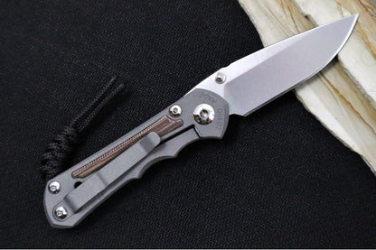 Chris Reeve Knives Small Inkosi - Natural Canvas Micarta Inlays / Drop Point Blade / CPM-Magnacut Steel SIN-1014