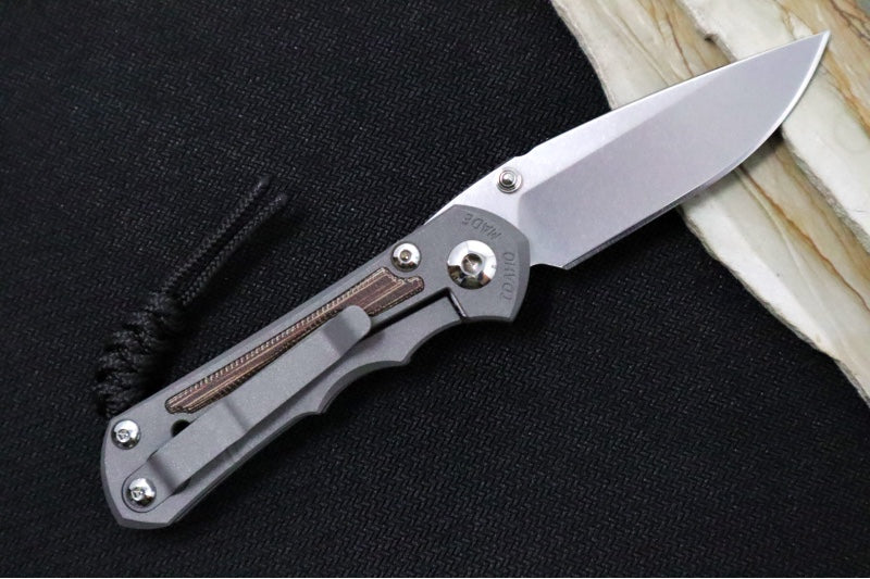 Chris Reeve Knives Small Inkosi - Natural Canvas Micarta Inlays / Drop Point Blade / CPM-Magnacut Steel SIN-1014 - Northwest Knives