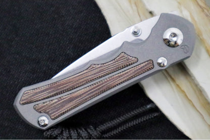 Chris Reeve Knives Small Inkosi - Natural Canvas Micarta Inlays / Drop Point Blade / CPM-Magnacut Steel SIN-1014