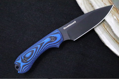 Bradford Knives Guardian 3 - Black-Blue G10 Handle / M390 Blade / False Edge Grind 3FE-113B-M390