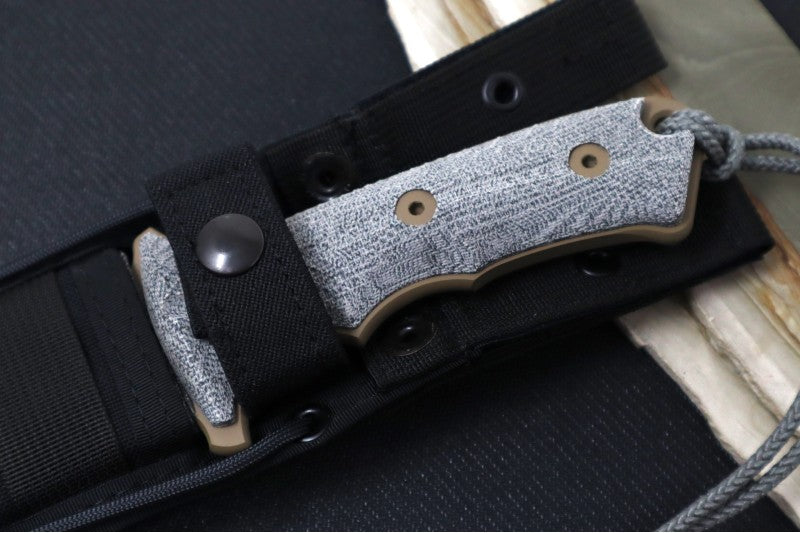 Chris Reeve Knives Green Beret 7" Fixed Blade - FDE Blade - Black Canvas Micarta Handle GB7-1017 - Northwest Knives