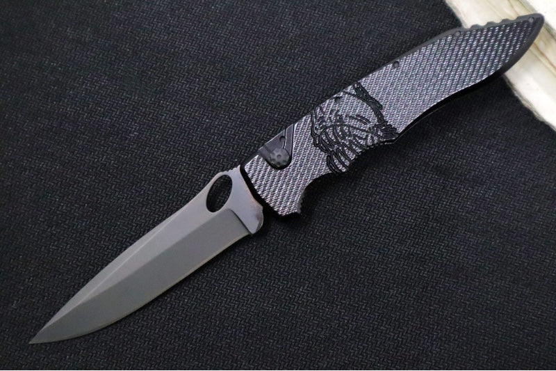 Piranha Knives "Mini Predator" - S30V Black Blade / Black Aluminum Handle