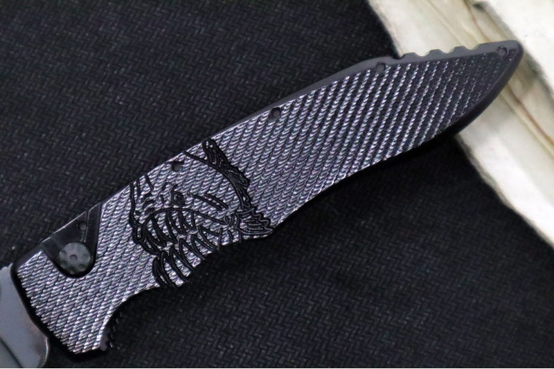 Piranha Knives "Mini Predator" - S30V Black Blade / Black Aluminum Handle - Northwest Knives