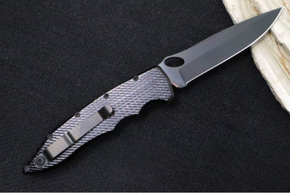 Piranha Knives "Mini Predator" - S30V Black Blade / Black Aluminum Handle