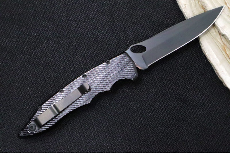 Piranha Knives "Mini Predator" - S30V Black Blade / Black Aluminum Handle - Northwest Knives
