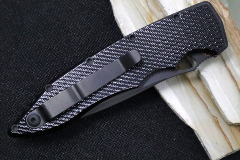 Piranha Knives "Mini Predator" - S30V Black Blade / Black Aluminum Handle