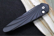 Pro Tech Newport Auto - Black Handle - S35VN Black Blade - Northwest Knives