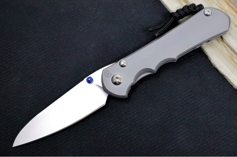 Chris Reeve Knives Large Inkosi Glass Blasted - Insingo Blade / CPM-Magnacut / Glass Blasted Titanium Handle LIN-1122