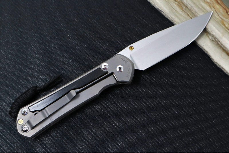Chris Reeve Large Sebenza 31 - Drop Point Blade / Bog Oak Inlay / Magnacut Steel (A1) L31-1100