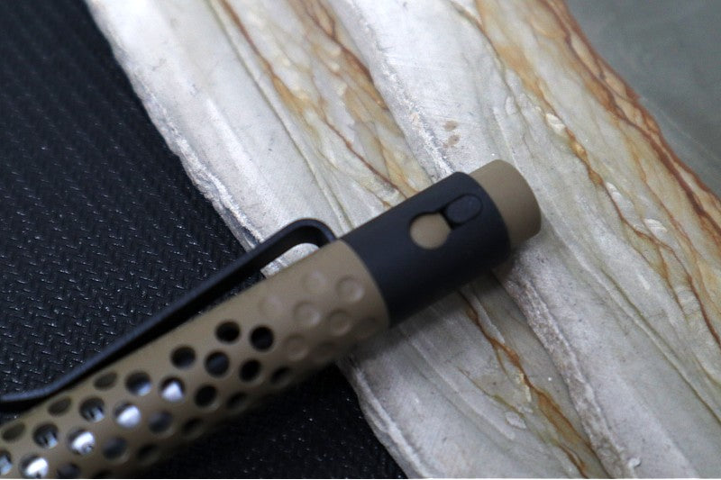 Nottingham Tactical TiButton Single Lock Pen - Right Hand - Parker - RIP Flat Dark Earth & Black Cerakote