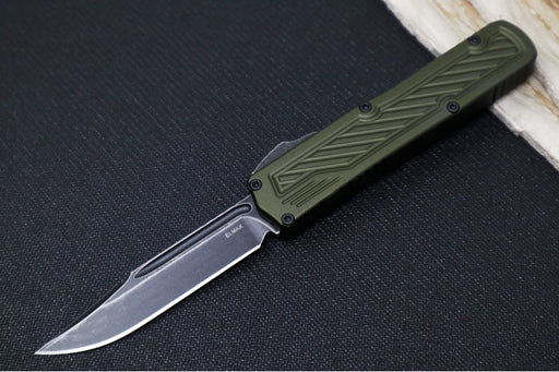 Guardian Tactical Scout OTF - OD Green Anodized Aluminum Handle / Dark Stonewashed Single Edge Blade 148611 - Northwest Knives