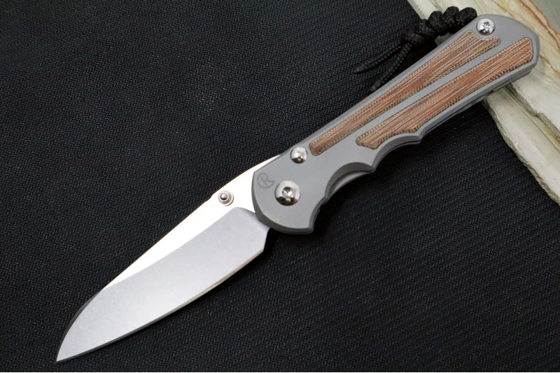 Chris Reeve Knives Large Inkosi Glass Blasted - Insingo Blade / Natural Micarta Inlay / CPM-Magnacut Steel