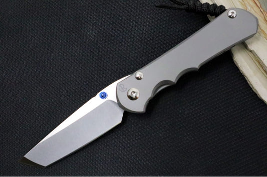 Chris Reeve Knives Large Inkosi Glass Blasted - Tanto Blade / CPM-Magnacut / Glass Blasted Titanium Handle LIN-1130