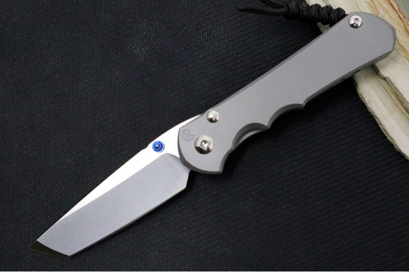 Chris Reeve Knives Large Inkosi Glass Blasted - Tanto Blade / CPM-Magnacut / Glass Blasted Titanium Handle LIN-1130 - Northwest Knives