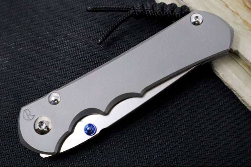 Chris Reeve Knives Large Inkosi Glass Blasted - Tanto Blade / CPM-Magnacut / Glass Blasted Titanium Handle LIN-1130 - Northwest Knives