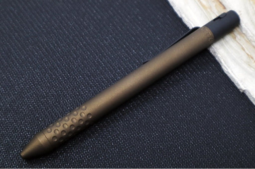 Nottingham Tactical TiButton Single Lock Pen - Right Hand - G2 Full Size - Standard Midnight Bronze Cerakote & Black Cerakote - Northwest Knives