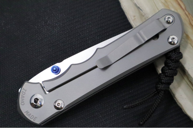 Chris Reeve Knives Large Inkosi Glass Blasted - Tanto Blade / CPM-Magnacut / Glass Blasted Titanium Handle LIN-1130 - Northwest Knives