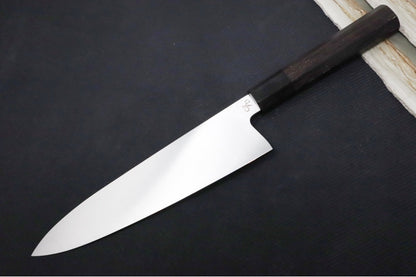 Corey Dunlap Custom Knives - 8.5" Chef's Knife - Octagon Styled Wenge African Hardwood Handle