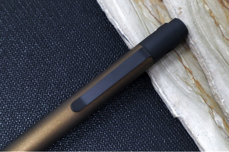Nottingham Tactical TiButton Single Lock Pen - Right Hand - Parker - Standard Midnight Bronze & Black Cerakote