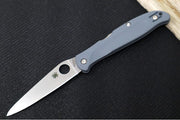 Spyderco Charisma Folder - Grey FRN Handle / CTS-BD1N Stainless Steel / Drop Point Blade C259PGY - Northwest Knives