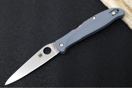 Spyderco Charisma Folder - Grey FRN Handle / CTS-BD1N Stainless Steel / Drop Point Blade C259PGY - Northwest Knives