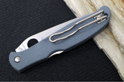 Spyderco Charisma Folder - Grey FRN Handle / CTS-BD1N Stainless Steel / Drop Point Blade C259PGY - Northwest Knives