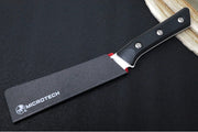 Microtech Boning Knife - M390MK Steel / Stonewashed Finish / Black G-10 Handle 3100-10BK - Northwest Knives