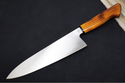 Corey Dunlap Custom Knives - 8.5" Chef's Knife - Western Chef Styled Osage Orange Wood Handle ZC00062424