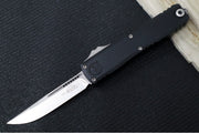 Microtech UTX-70 OTF Gen IV - Single Edge Blade / Stonewash Finish / Black Anodized Aluminum Handle 11484-10 - Northwest Knives