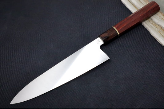 Corey Dunlap Custom Knives - 8.5" Chef's Knife - Octagon Sandalwood Handle ZC00062426