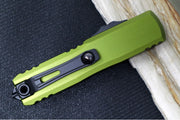 Microtech UTX-85 OTF Gen IV- Single Edge Blade / Black Finish / OD Green Anodized Aluminum Handle 12314-1OD - Northwest Knives