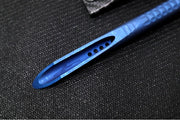Microtech TAC-P Mini Kubaton - Titanium Chisel Tip / Antique Blue Anodized Titanium Handle / Blue Anodized Titanium Glass Breaker / Black Kydex Sheath 112M-MS1 - Northwest Knives